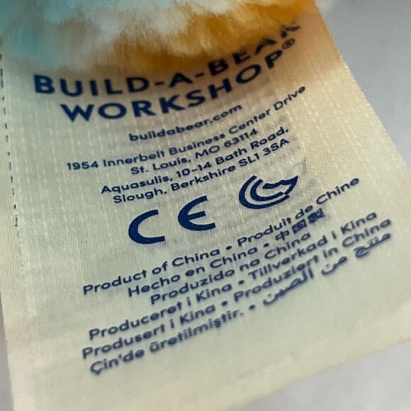 Build A Bear Rainbow Striped Easter Rabbit Polka Dot Ears Size 18" - Picture 4 of 5